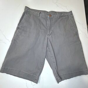Tommy Bahama Boracay Mens Gray Cotton Stretch Chino Shorts 32 Charcoal Beach